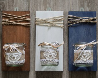 Tealight Holder, Tealight Wall Sconce, Tealight Sconce, Herb Planter, Wall Planter.