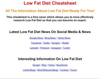 Diet plan | Etsy