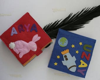 Handmade quiet activity book for kids