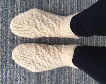 Handmade Wool Slipper Socks