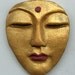 Polymer Clay Larger Buddha Cab Golden LGGB 1