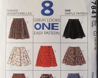 Girls skirt pattern | Etsy