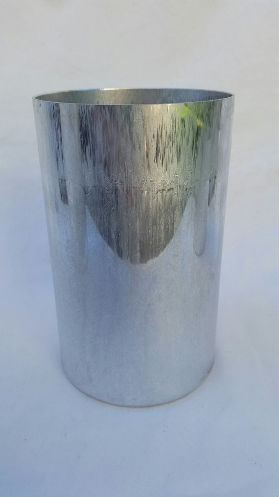 Candle Mold Round Pillar 3in x 6.5in Seamless Aluminum NEW