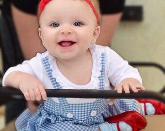 Dorothy inspired tee dress There's No Place Like Home Wizard of Oz Halloween dress - infant, toddler, big girl Dorothy dress