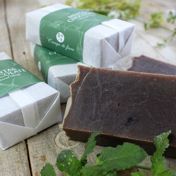 Soap bar Mint & Chocolat Natural Soap with virgen olive oil