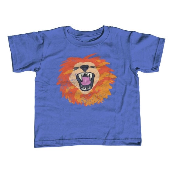 Lion's roar shirt Big cat toddler tee Childrens sizes