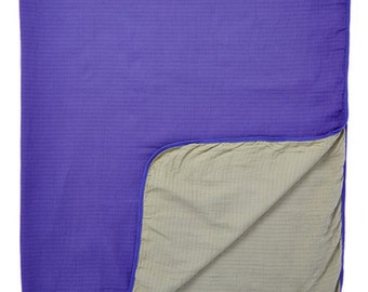 Purple-Gray 2-layer Big Bambino: made with 100% Organic Cotton Muslin. (extra large 60"x72") for older kids & adults