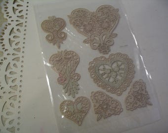 7 Piece Autocollante Stickers for Craft Scrapbook Card Making Supplies