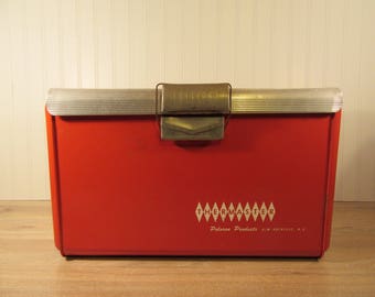Vintage red metal Thermaster Cooler