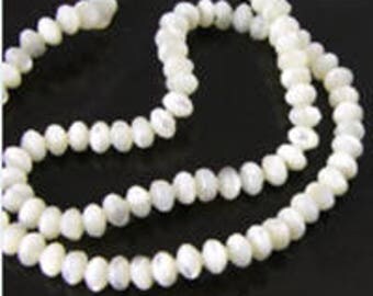 Mother of Pearl Rondell beads