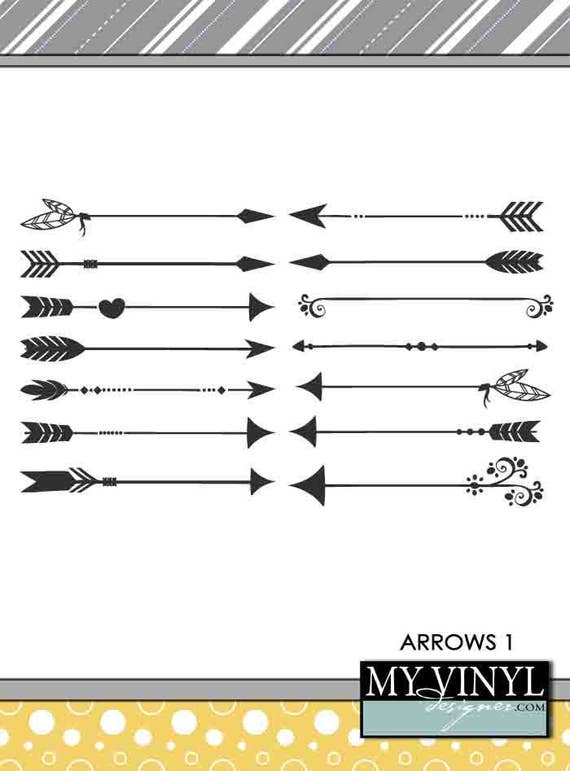 Download Arrow SVG Files, Tribal Arrow Clip Art Cuttable SVG ...