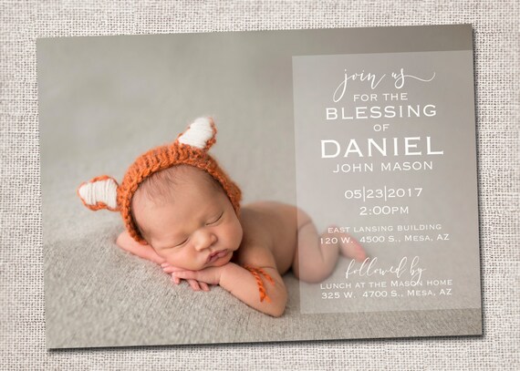 Baby Blessing Invitations 6
