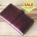 SALE >> Only One Left >> Hand stitched iPHONE SE, 5 (S) Wallet in Hand dyed MAHOGANY
