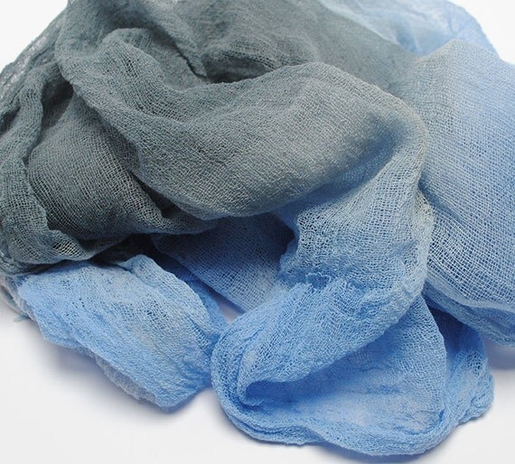 Hand Dyed Cotton Scrim Gauze Art Cloth Fabric for nuno