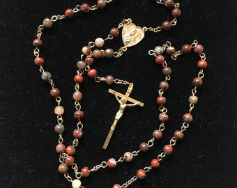 Fancy Jasper Rosary