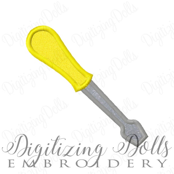 Screwdriver Applique Machine Embroidery Design 4x4 5x7 Tools