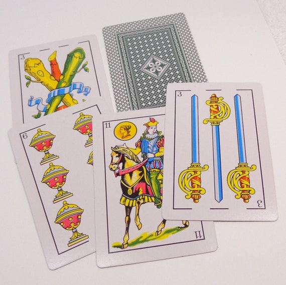 Traditional Spanish or Mexican Playing Cards, 50 Cards from