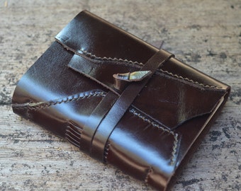 One of a Kind / Leather Journal / Handmade / Diary / 6"X4"