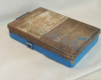 Vintage Unused Johnson & Johnson General First Aid Kit Metal Box.. With Some Contents