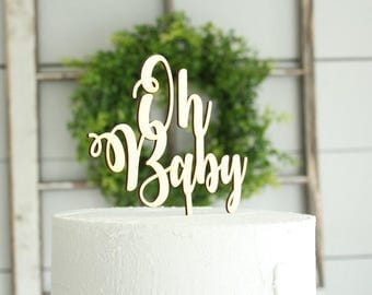 Oh Baby Cake Topper Baby Shower Cake Topper