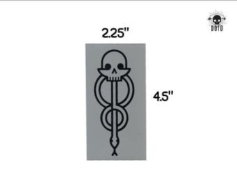 hp dark mark death eater symbol sticker opaque decal fun fandom bumper sticker laptop decal