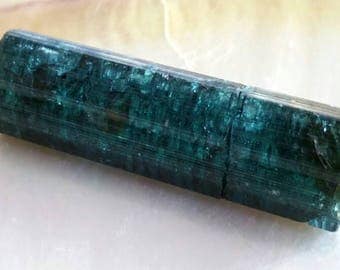 Indicolite Intense Blue Tourmaline Crystal rough specimen