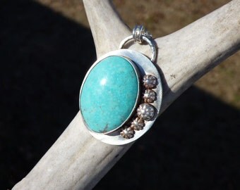 Kingman Turquoise Sterling Silver Necklace