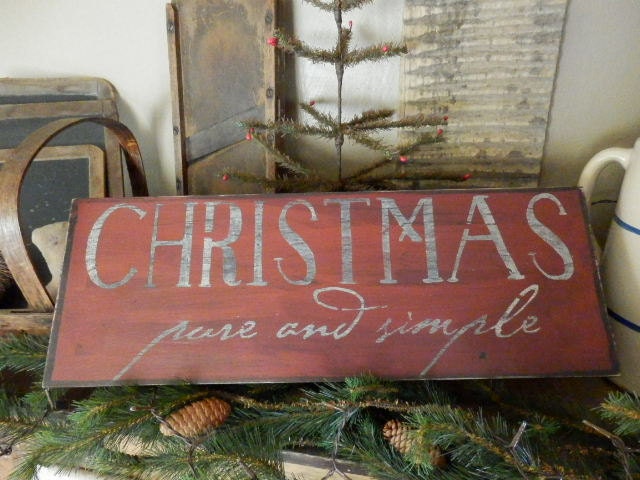 Primitive ChrisTmas....Pure and SimPle HandPainTeD