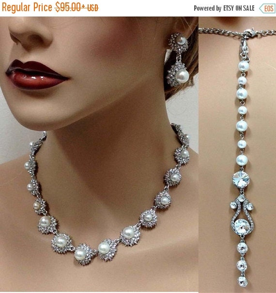 Bridal Jewelry Set Bridal Necklace Earrings Bridal By GlamDuchess