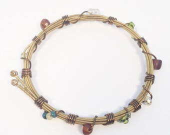 Guitar String Bangle Bracelet