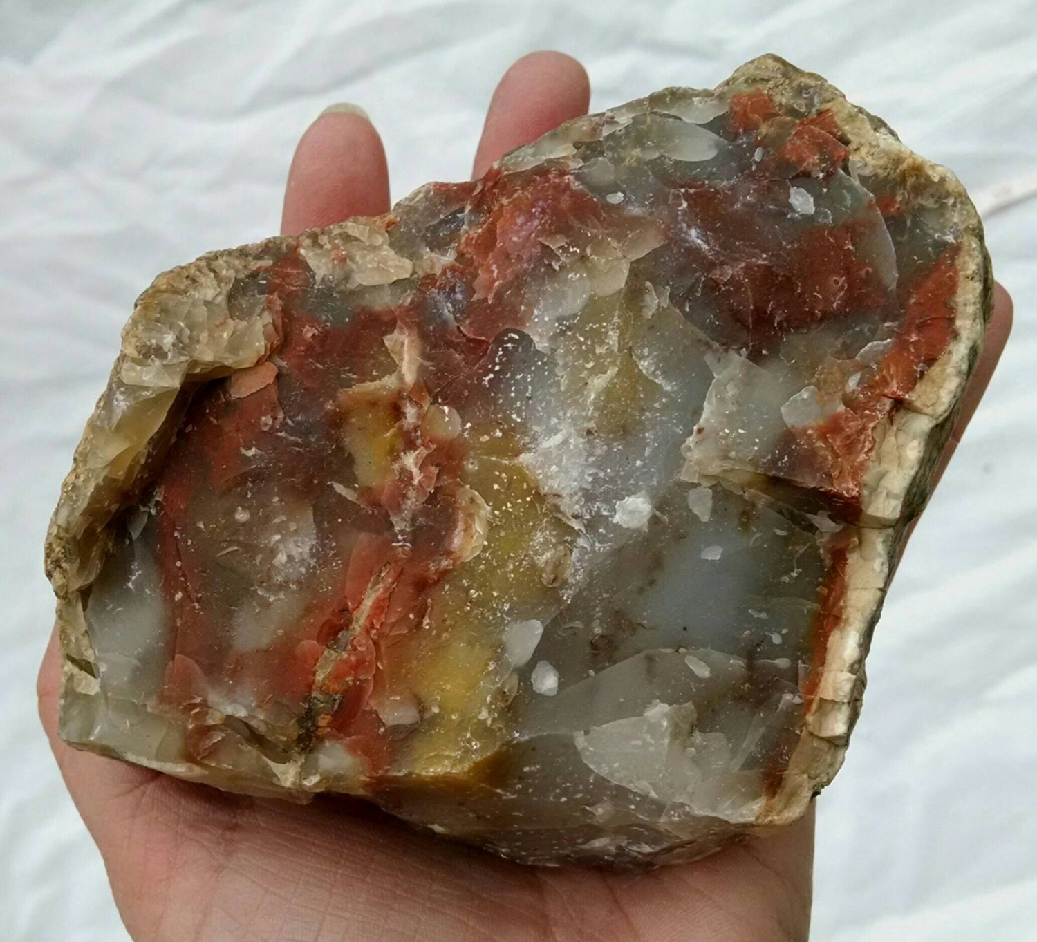 Utah Agate Stone Tumbling Rough Rock For Cutting And