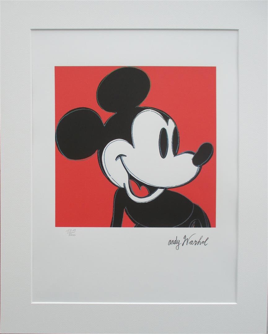 Andy WARHOL Mickey Mouse lithograph signed numbered edition