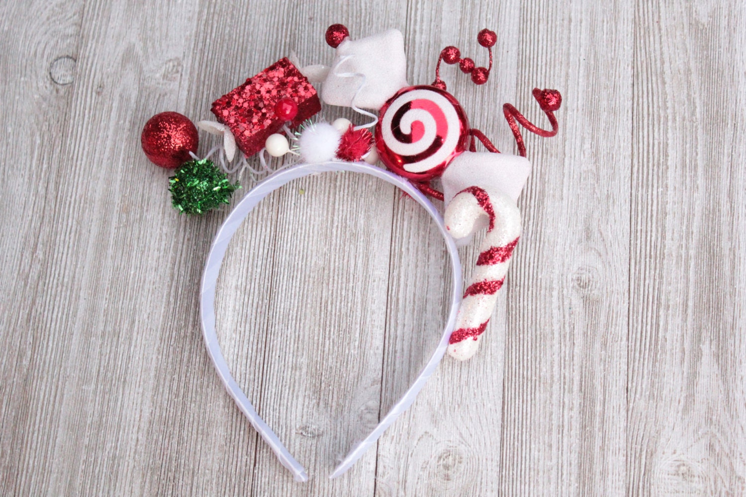 Over the Top Candy Cane and Peppermint Headband Perfect