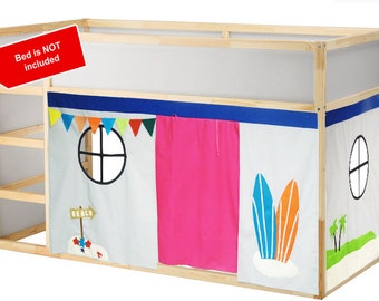 Surf Shack Playhouse // Bed playhouse // Beach Playhouse