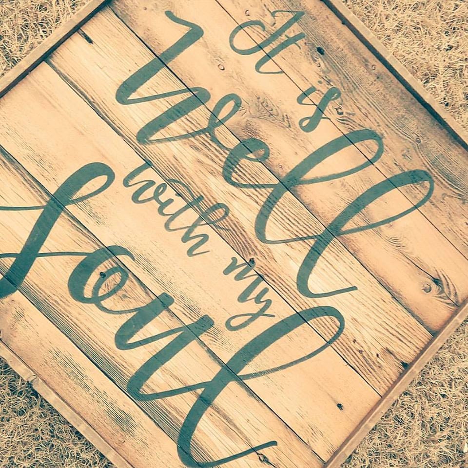 It Is Well With My Soul sign/Large Wall Art/Kitchen
