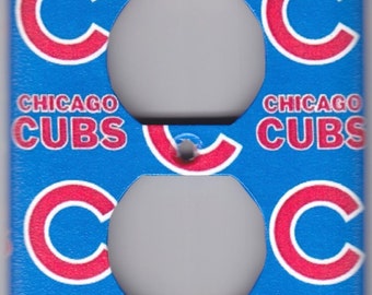 Chicago Cubs Baseball Switchplate Outlet Cover - Single Regular size (2226)