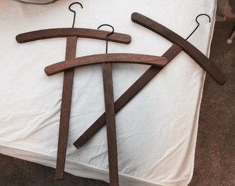 SALE RARE antique french wooden costume clothing hangers cross hanger shabby nordic chic