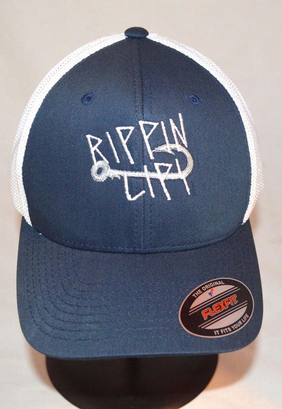 Items similar to Ball cap, fishing hat, Rippin Lips, flexfit ball cap