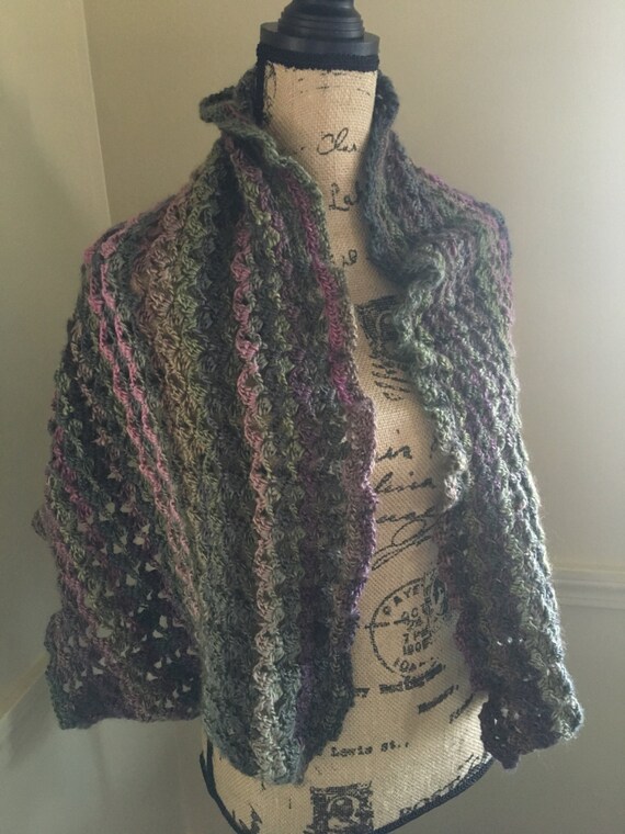 Crochet Womens Shawl Wrap Prayer Shawl