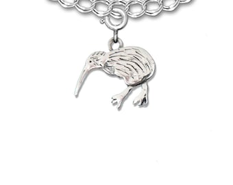 Sterling Silver Kiwi Bird Charm