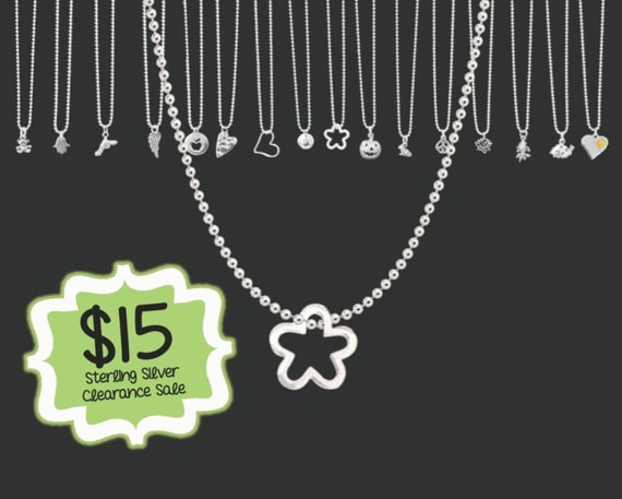 CLEARANCE SALE | Floating Flower Necklace | Minimalist Necklace | Tiny Sterling Necklace | Layering Necklace | Dainty Jewelry | Korena Loves