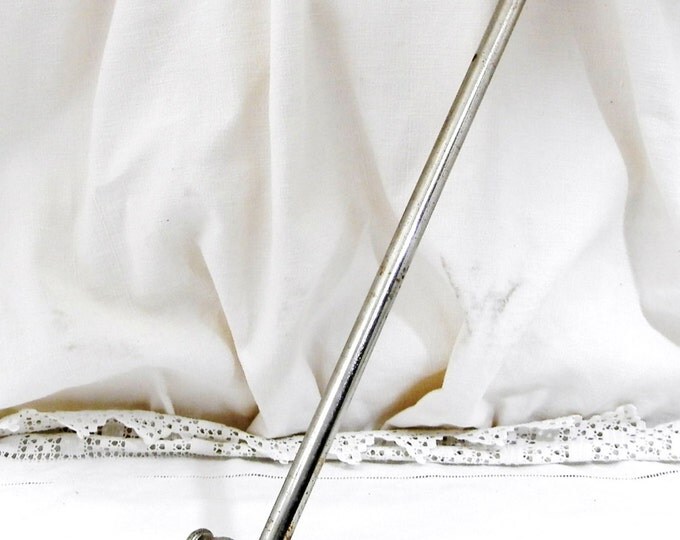 Antique French Articulated Chrome Plated Copper Towel Rack, Bathroom, Retro Vintage Home Interior, Diy, Hook, Boudoir, Kitchen, Tea Towel Antique French Articulated Chrome Plated Copper Towel Rack, Bathroom, Retro Vintage Home Interior, Diy, Hook, Boudoir, Kitchen, Tea Towel