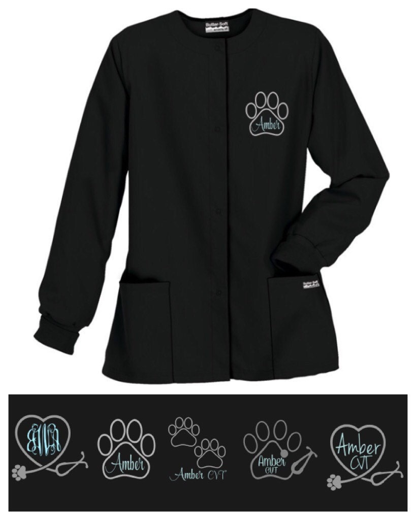 Dental Hygenist Embroidered/Monogram Scrub Jacket UA Warm Up