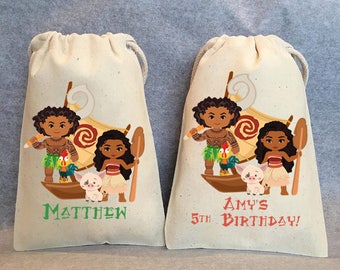 20- Moana birthday, Moana party, Moana party supplies, Moana, Maui, Moana party supplies, Moana party favor bags bags, 4"x6"