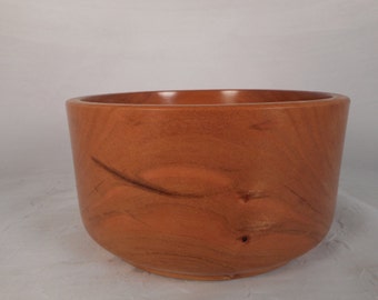25% OFF SALE - Handmade decorative wooden cherry bowl / home decor
