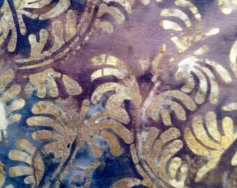 Tropic Batik in Brown/Quilting Sewing Craft Fabric/HALF Yard Pricing
