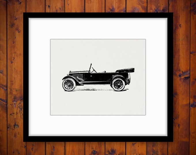 Printable Graphic Antique Automobile Old Car Download Digital Image Vintage Clip Art for Transfers Printing etc HQ 300dpi No.3425