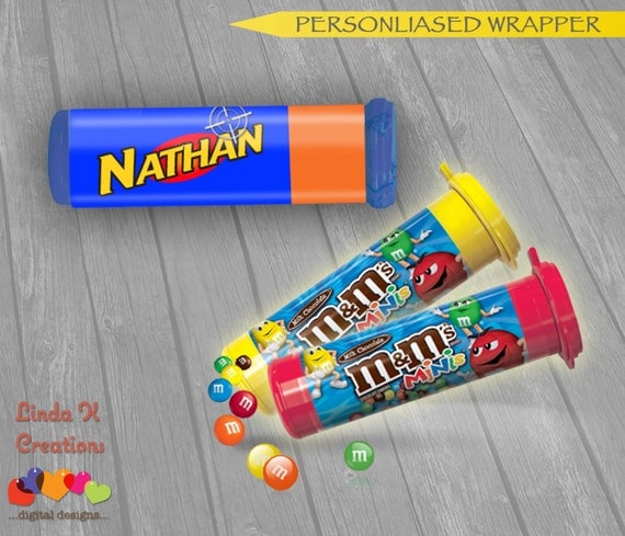 Dart Tag Candy Wrappers Nerf Inspired