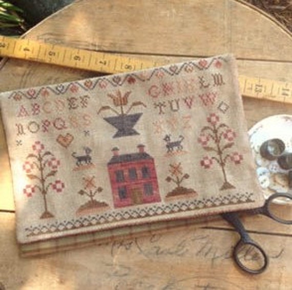 Primitive Cross Stitch Schoolgirl Sampler Choose Pattern