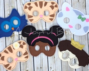 Dan and friends dress up and birthday party favor masks, daniel tiger birthday, daniel tiger presents, daniel tiger party
